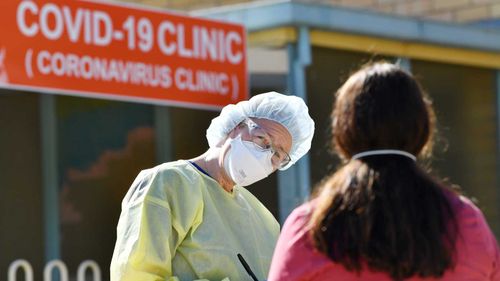 A coronavirus clinic in South Australia.