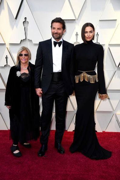 Gloria Campano, Bradley Cooper and Irina Shayk attends the 2019 Oscar's