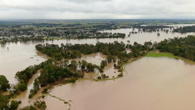 In Gippsland rivers and creeks are well above their normal levels.