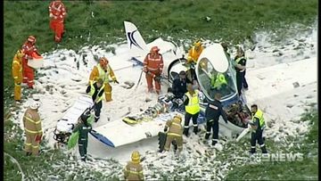 Flying instructor and student in critical condition after test flight crashed