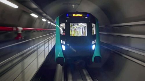 The driverless train has undergone its first day of testing.