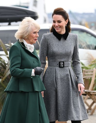 Camilla, the Duchess of Cornwall, and Kate, the Duchess of Cambridge.