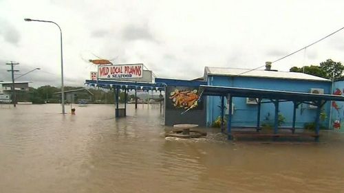 Businesses and homes have been inundated by the north Queensland floods. (9NEWS)