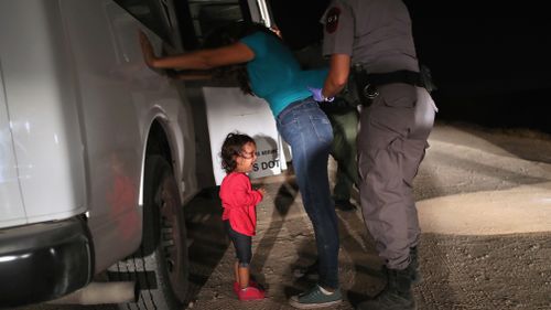 This is the original image of the child that outraged millions. Picture: Getty