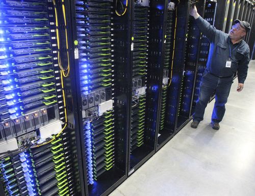 The computer servers that store users' photos and other data in the US.