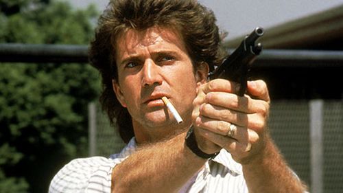 Mel Gibson as Martin Riggs in Lethal Weapon.