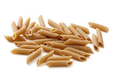 Whole grain pasta: 1
cup has 30g carbs, 4g fibre, 149 calories