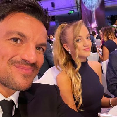 Peter Andre with daughter Princess and son Junior