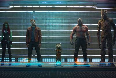 The most talked about film at 2013's San Diego Comic-Con, <i>Guardians of the Galaxy</i> sees a jet pilot getting stranded in space and having to unite with "a diverse team of aliens to form a squad capable of defeating cosmic threats."<br/><br/>(Image: Marvel)