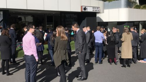 The cafe handed out nearly 1000 free coffees today. (Sean Davidson / 9NEWS)