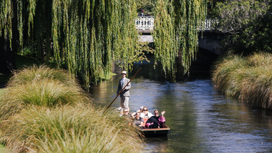 Punting on the Avon Christchurch New Zealand 