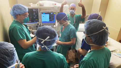 Members of the Mount Sinai anesthesia department work during the new coronavirus surge of 2020.