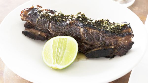 Argentinian-style tira de asado beef ribs