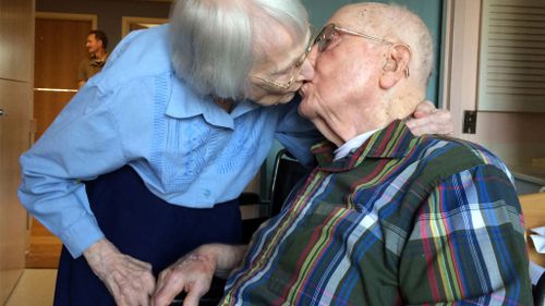 Pair of centenarians celebrate 75 years of marriage