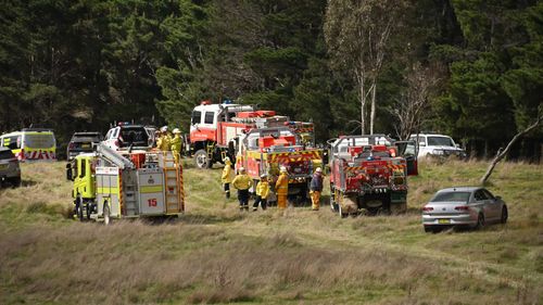 A light plane has crashed near Lake George, near Canberra.