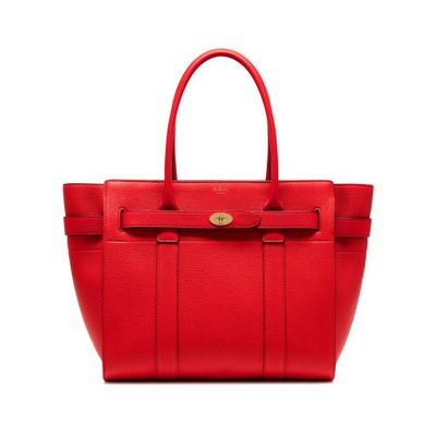 <a href="http://www.mulberry.com/sa/shop/women/bags/shoulder-bags/new-bayswater-fiery-red-small-classic-grain" target="_blank">Mulberry Bayswater in Fiery Red Small Classic Grain, $1595.</a>