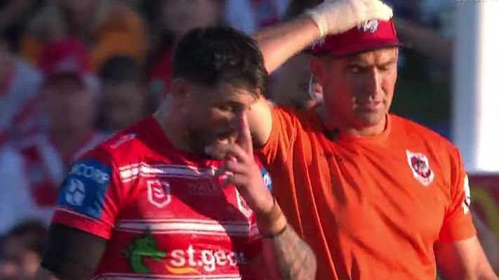 Jack Bird obligado a salir por HIA en un momento ‘caótico’; Wests Tigers vs Dragons