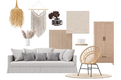 Interior design mood board