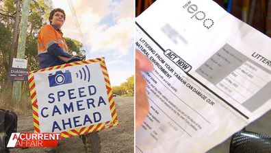 Speed camera crusader receives fine after warning motorists to slow down. 