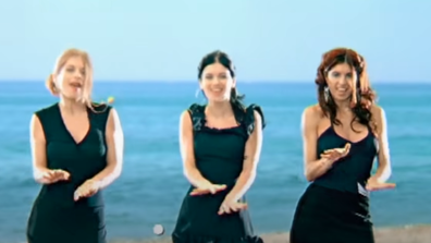 Las Ketchup in the music video for The Ketchup Song.