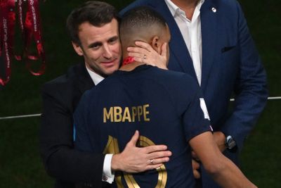 President's touching embrace for Mbappe