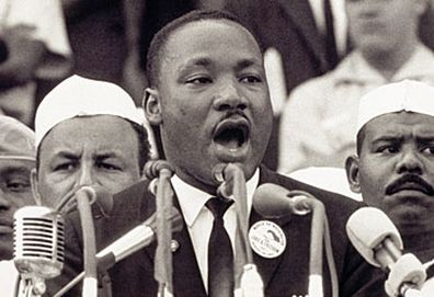 Martin Luther King Jr giving "I Have a Dream" speech (Getty)