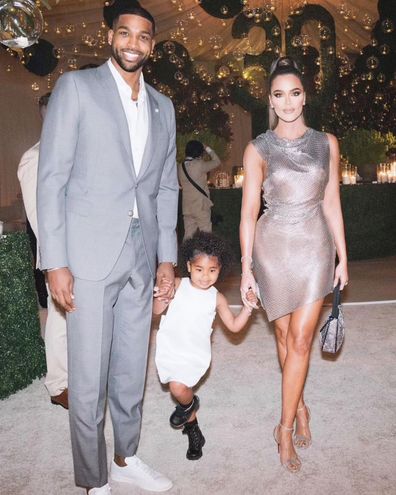 Khloé Kardashian, Tristan Thompson, daughter True, family, photo