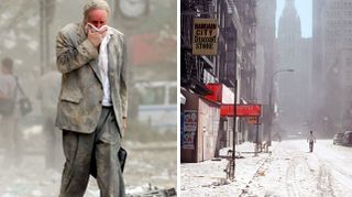 A Menor Manhatten estava coberta de pó de amianto depois do 11 de setembro, que explodiu por toda a cidade e até o Brooklyn. (Getty)