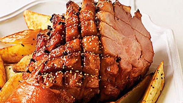 Glazed Apricot Ham