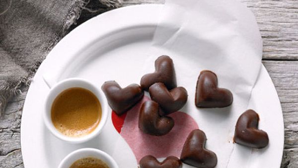 Lee Holmes' love heart chocolates