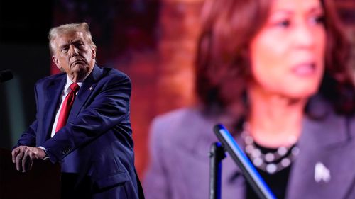 Both Donald Trump and Kamala Harris campaigned on Friday in the key state of Michigan.
