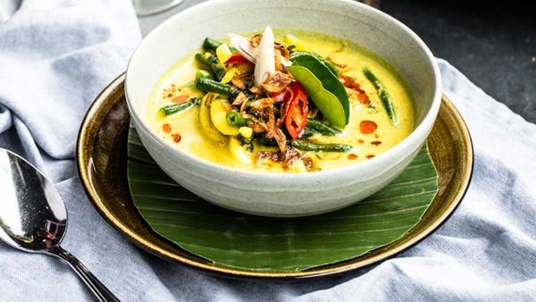 Bali Kenus yellow curry soup, courtesy of Balique, Jimbaran and Flavours of Bali (Smudge Publishing)