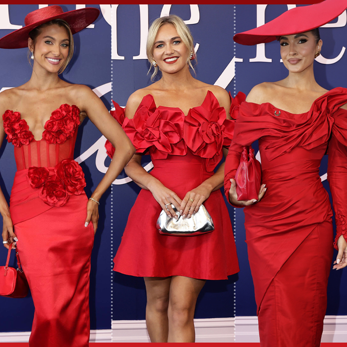 Melbourne Cup 2024: All the celebrities dressed in red including Ariarne  Titmus, Jess Fox and Olivia Molly Rogers | In Pictures