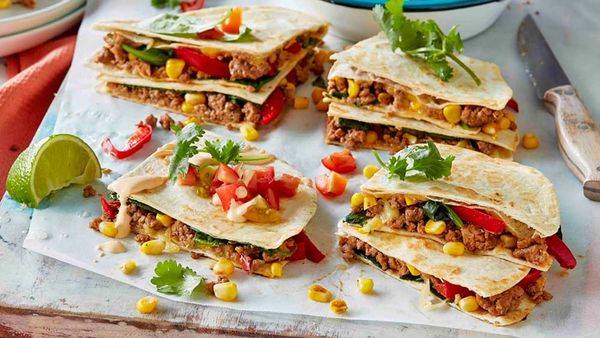 Lamb quesadillas