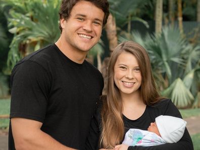 Bindi Irwin and Chandler Powell share new photos of one-week-old daughter Grace