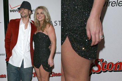 After only three months of dating, dancer Kevin Federline proposed to Britney Spears... with the couple divorcing only two years after the wedding in 2006. <br/><br/>But did Brit pay for her own <b>$40k</b> Cynthia Wolff ring?! We'll never know... <br/><br/>