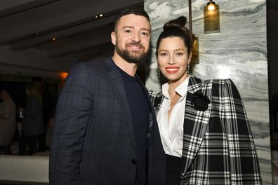 Justin Timberlake and Jessica Biel in 2020. 