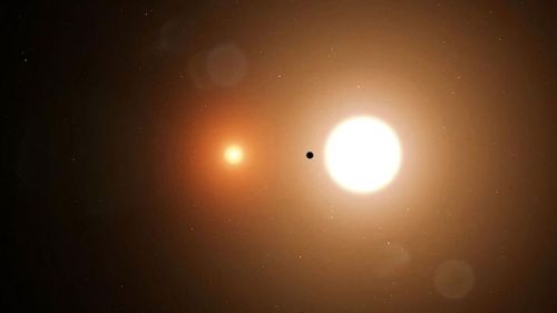 A high school intern has helped TESS with another first, the discovery of a planet orbiting two suns. The planet is known as TOI 1338 b. 