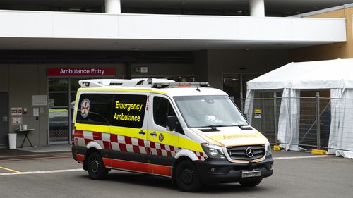 An ambulance at St Vincent's Hospital in Sydney