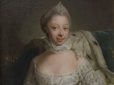 Portrait of Princess Charlotte of Mecklenburg-Strelitz (1744-1818), Queen of Great Britain, 1762. 