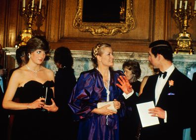 The event, also attended by Princess Grace, was in aid of raising money for the Royal Opera House, Covent Garden. March 9, 1981.