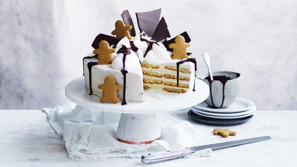 Curtis Stone's get-ahead gingerbread festive ice cream cake recipe