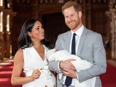 Duke and Duchess of Sussex with baby Archie.