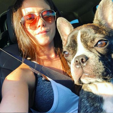 Jenelle Evans and Nugget.