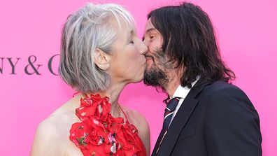 LOS ANGELES, CALIFORNIA - APRIL 15: (L-R) Alexandra Grant and Keanu Reeves attend the MOCA Gala 2023 at The Geffen Contemporary at MOCA on April 15, 2023 in Los Angeles, California. (Photo by Momodu Mansaray/WireImage)