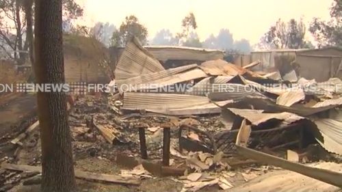 Many of the buildings are barely recognisable. (9NEWS)