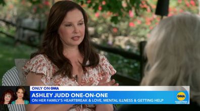 Ashley Judd spoke to Diane Sawyer in a moving interview aired on Good Morning America detailing her mother's battle with mental illness
