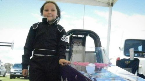 About 600 people later gathered to farewell Anita at the Perth Motorplex.

