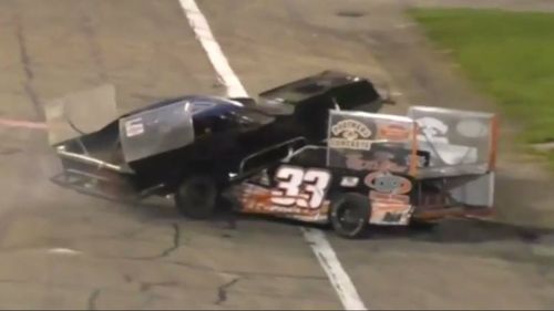 Jeff Swinford drove his car over the top of Shawn Cullen's.