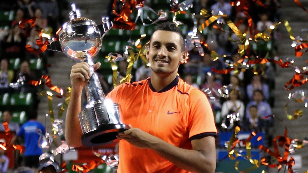 Kyrgios hits high point with Tokyo title